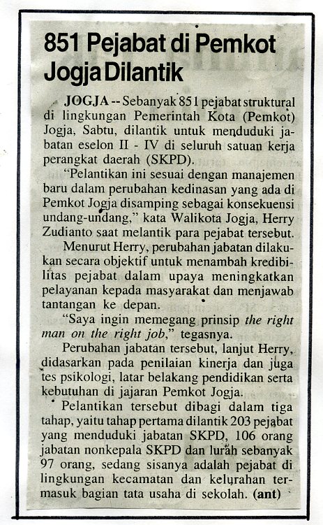 Kliping jogja terbaru